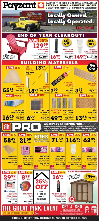 Home Hardware Payzant Home Hardware October Flyer