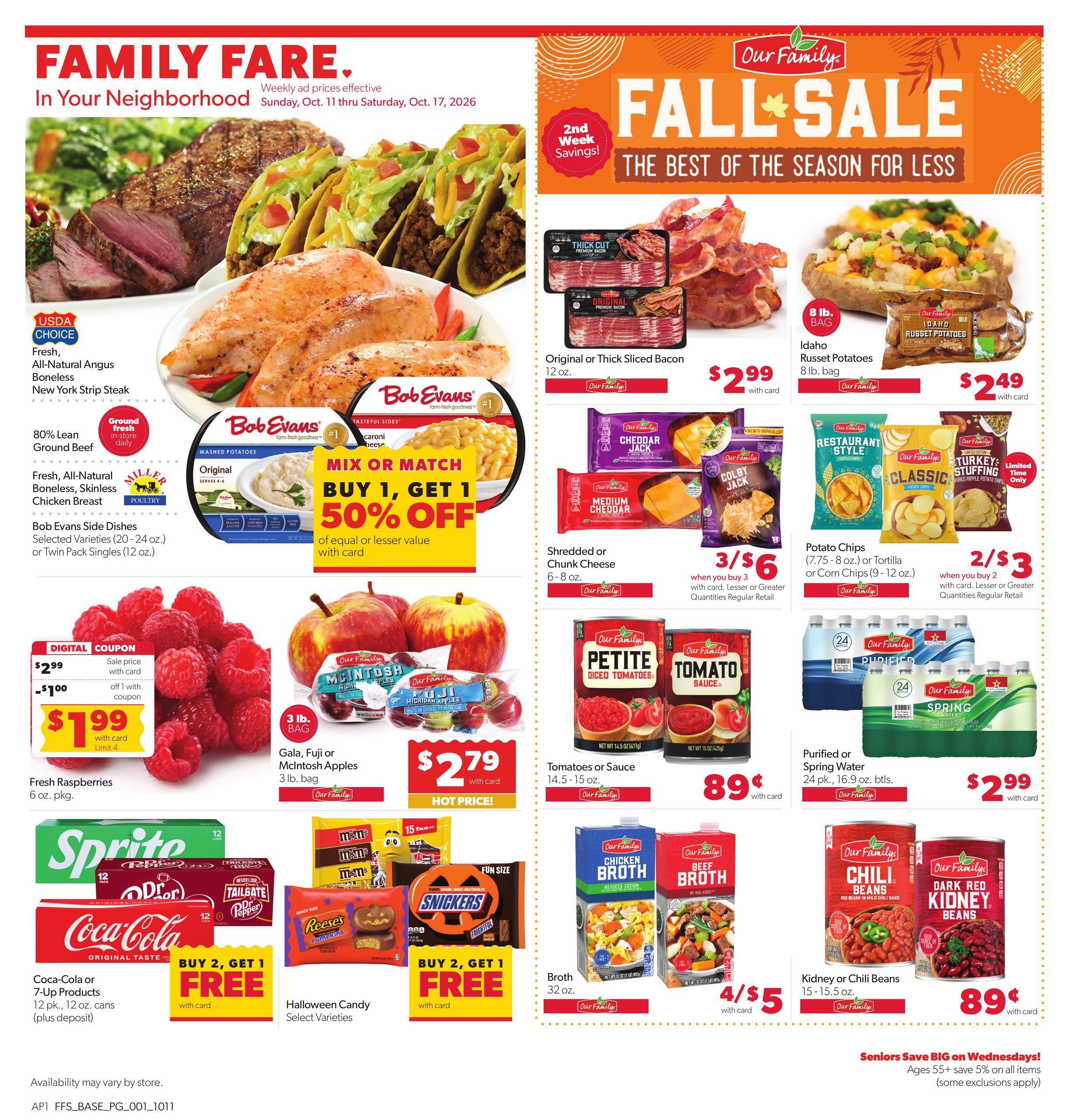 Family Fare weekly ad page 1