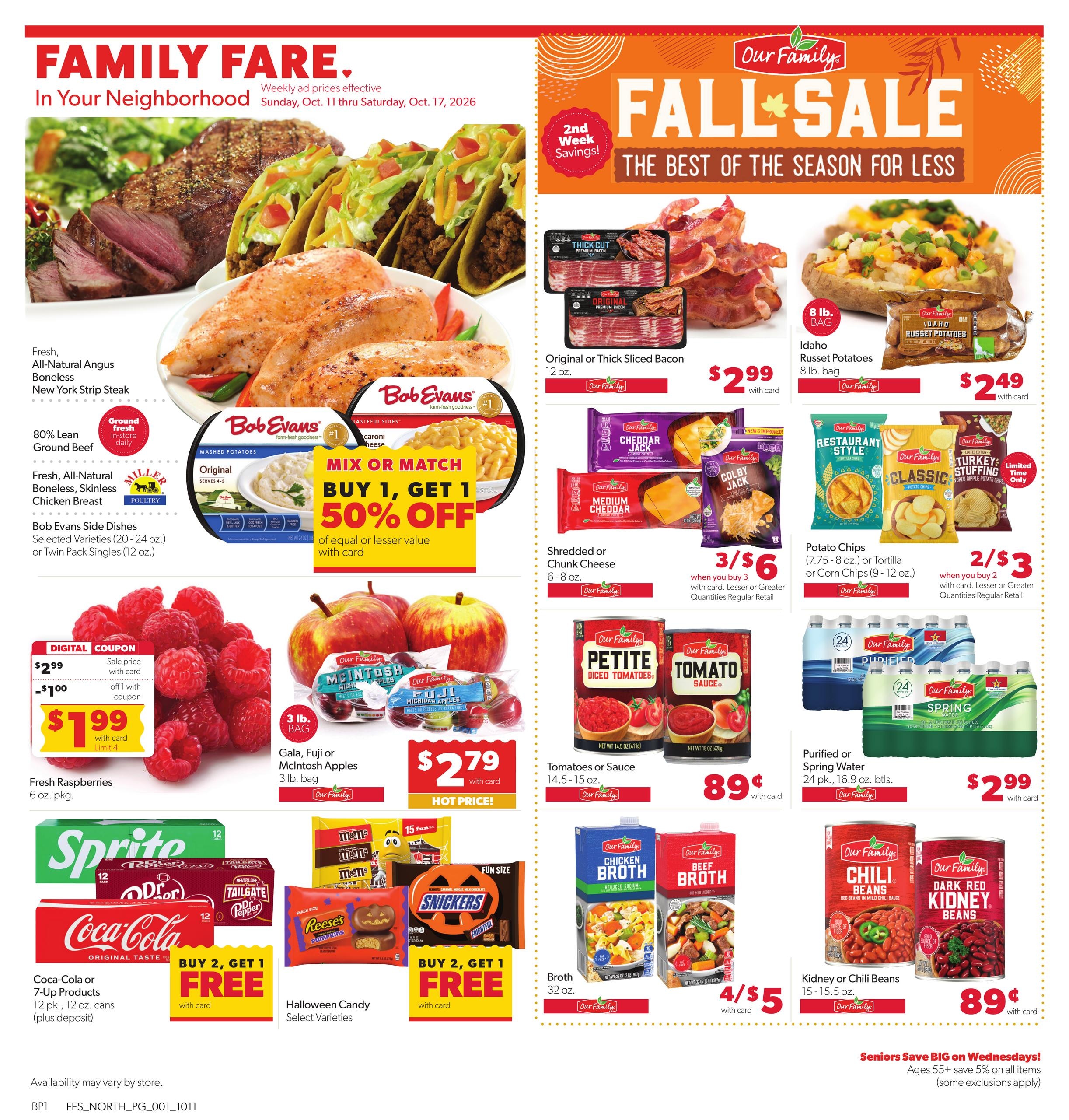 Family Fare weekly ad page 1