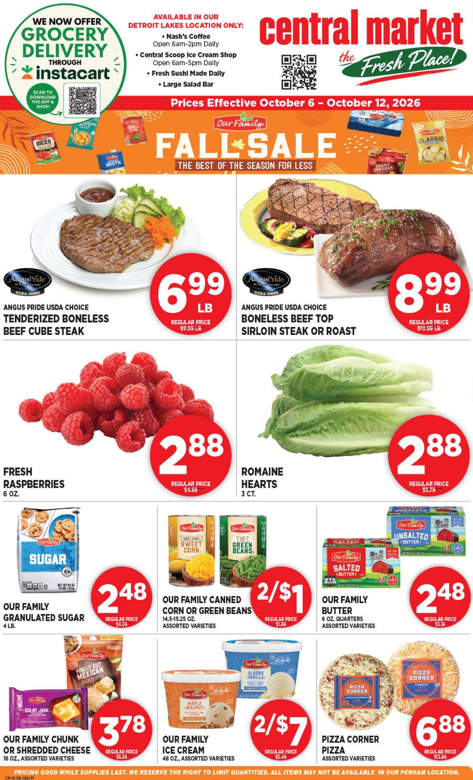 Central Market weekly ad page 1