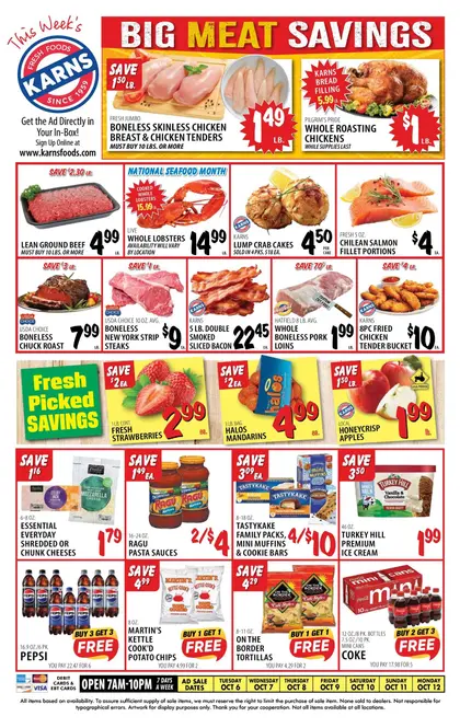 Karns Quality Foods Indexed Weekly
