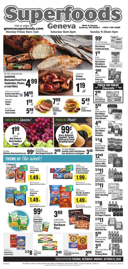 Geneva Super Foods Indexed Weekly