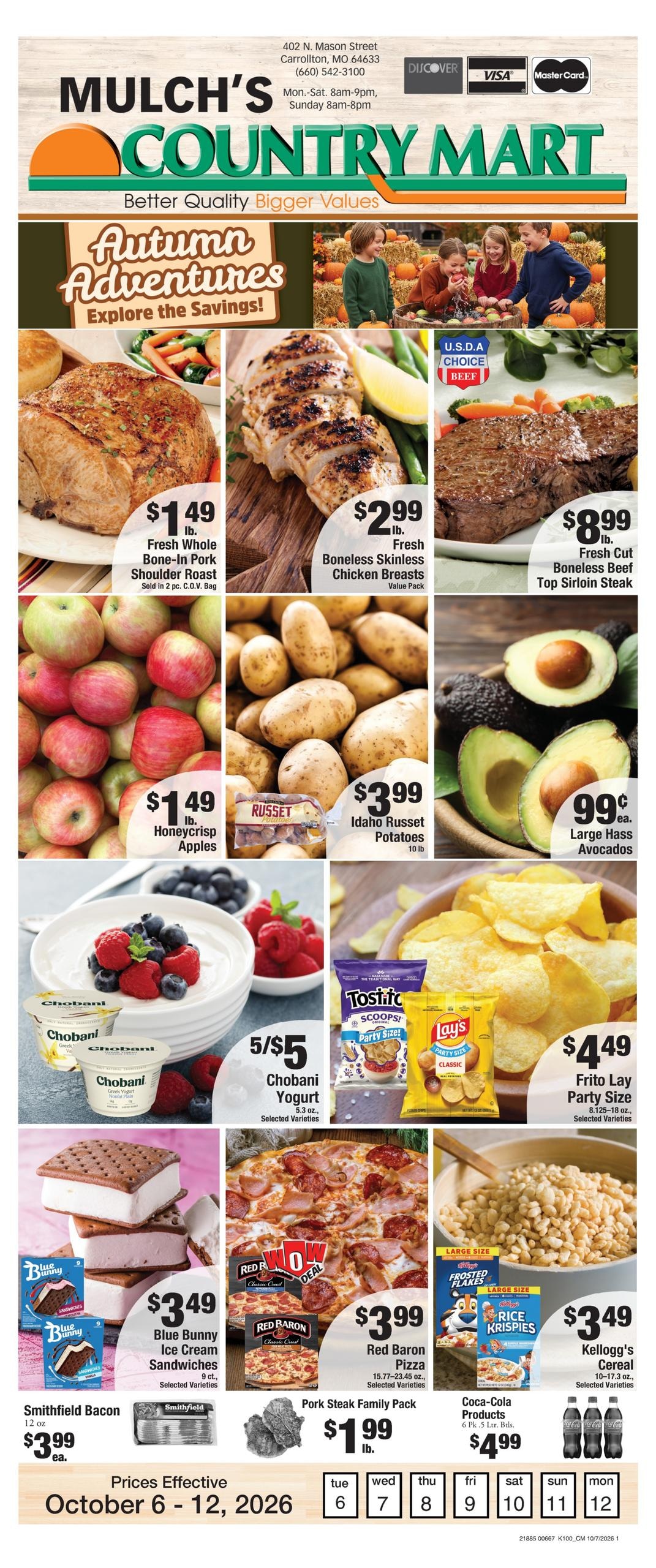 My Country Mart weekly ad page 1