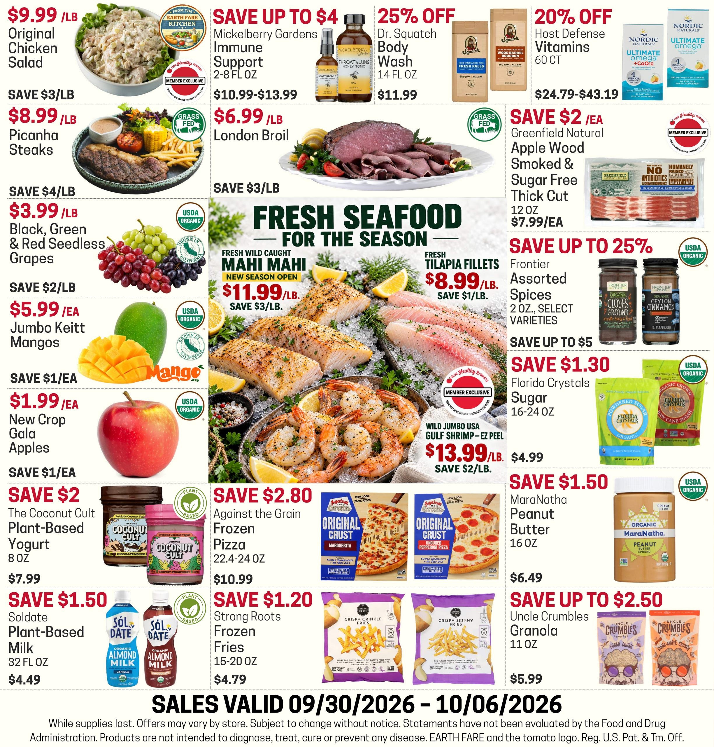 Earth Fare weekly ad page 1