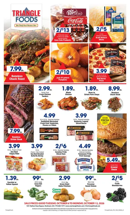 Triangle Foods Indexed Weekly