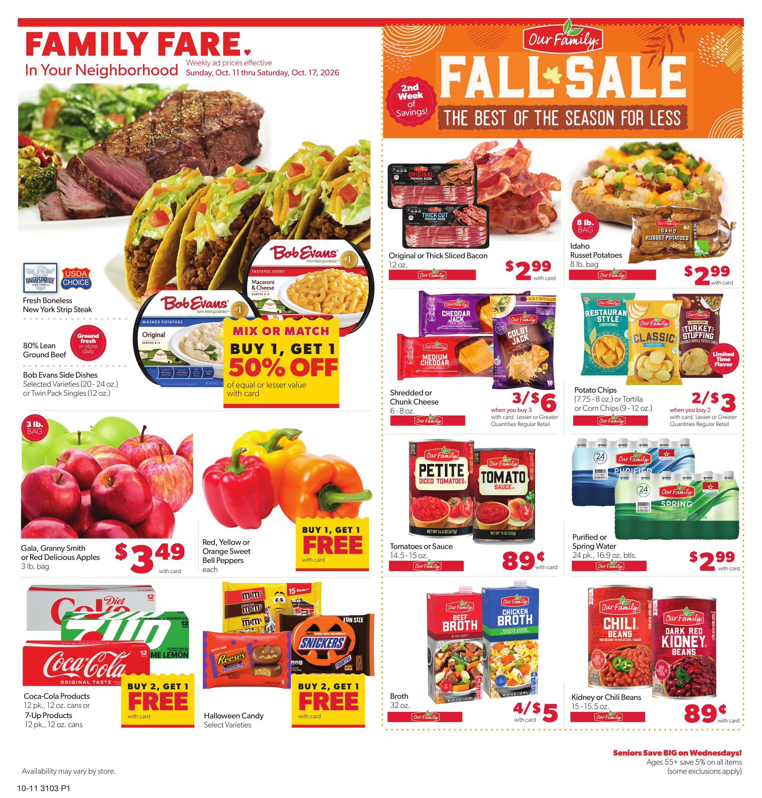 Family Fare weekly ad page 1