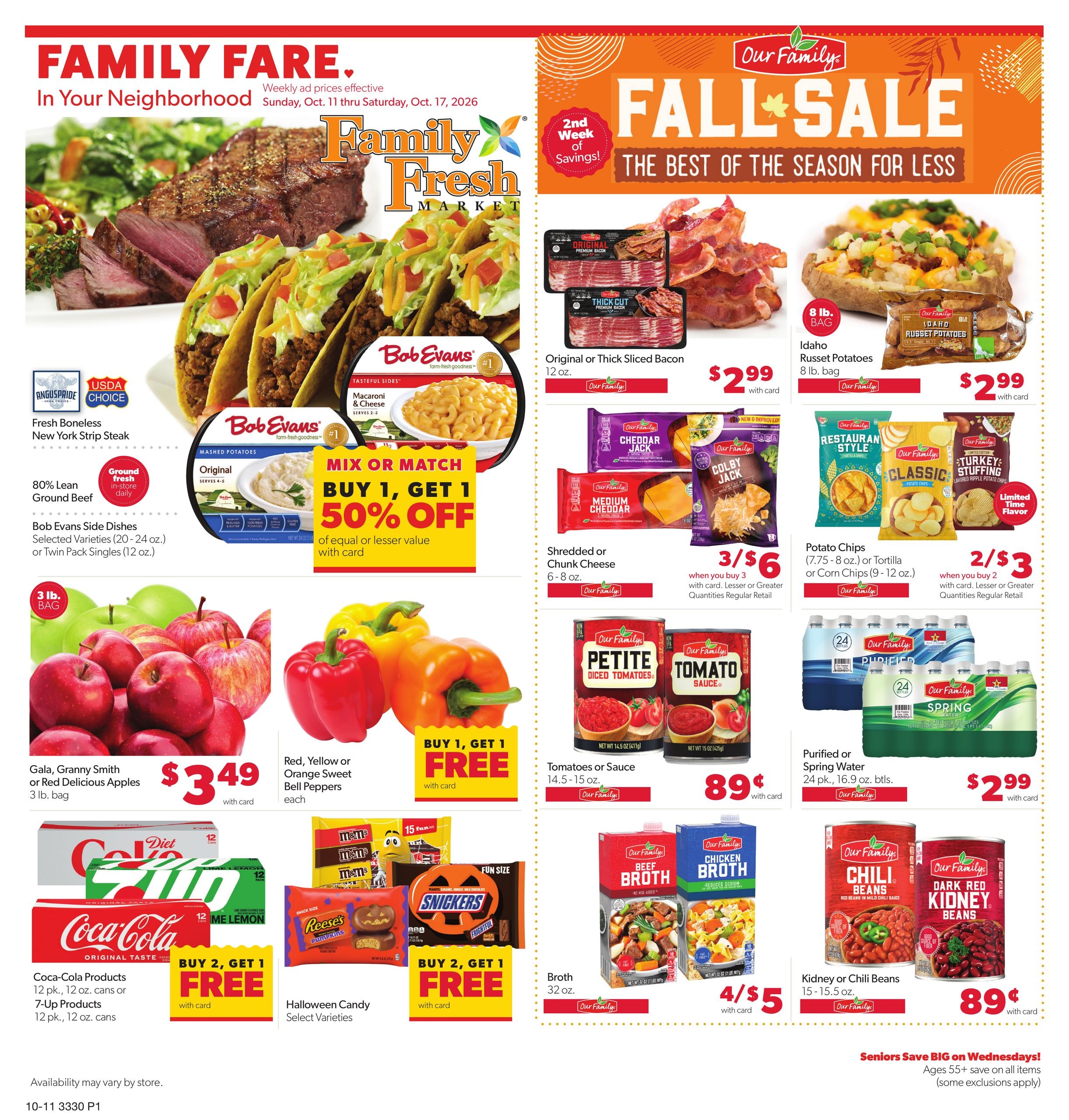 Family Fare weekly ad page 1