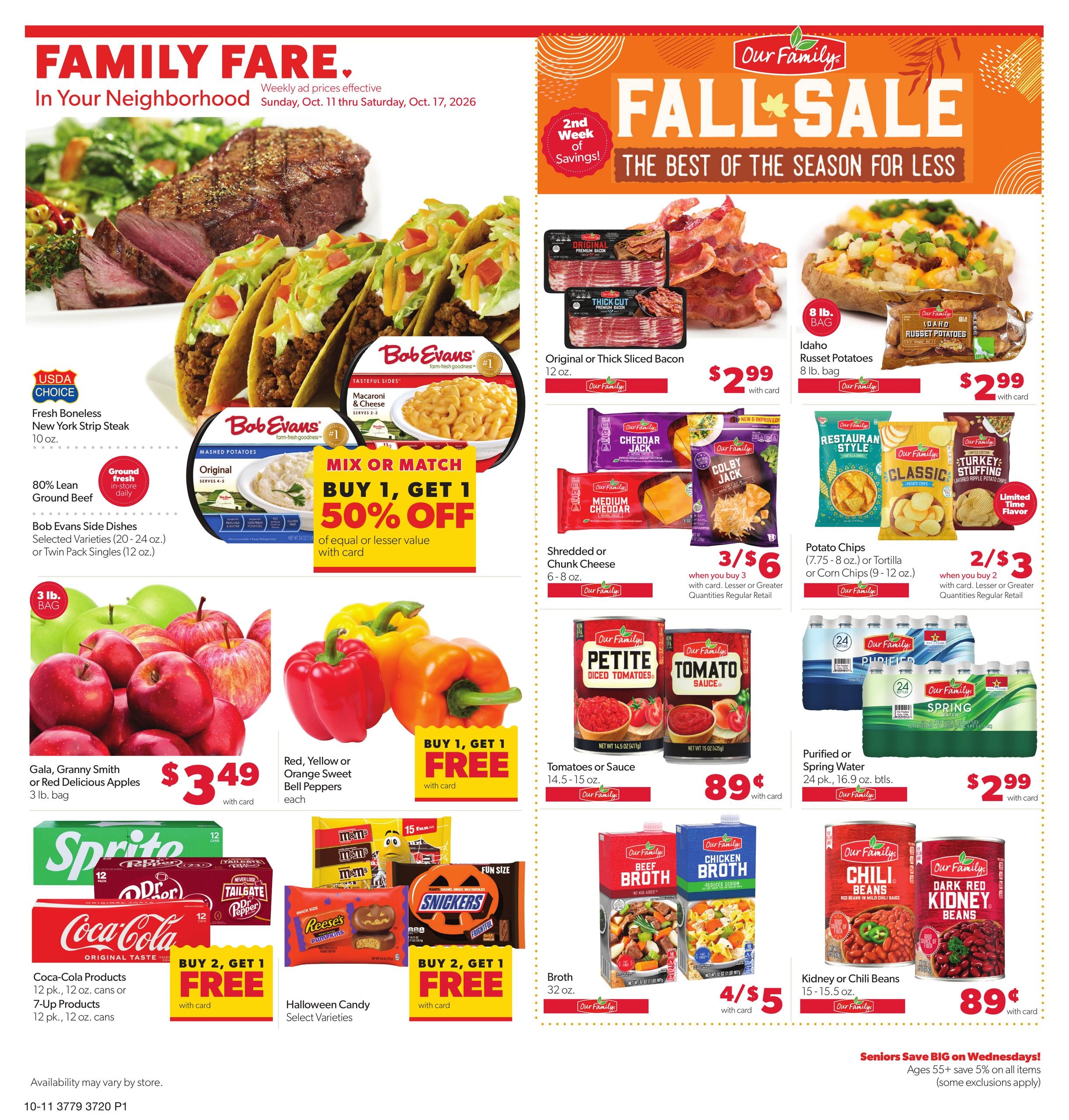 Family Fare weekly ad page 1