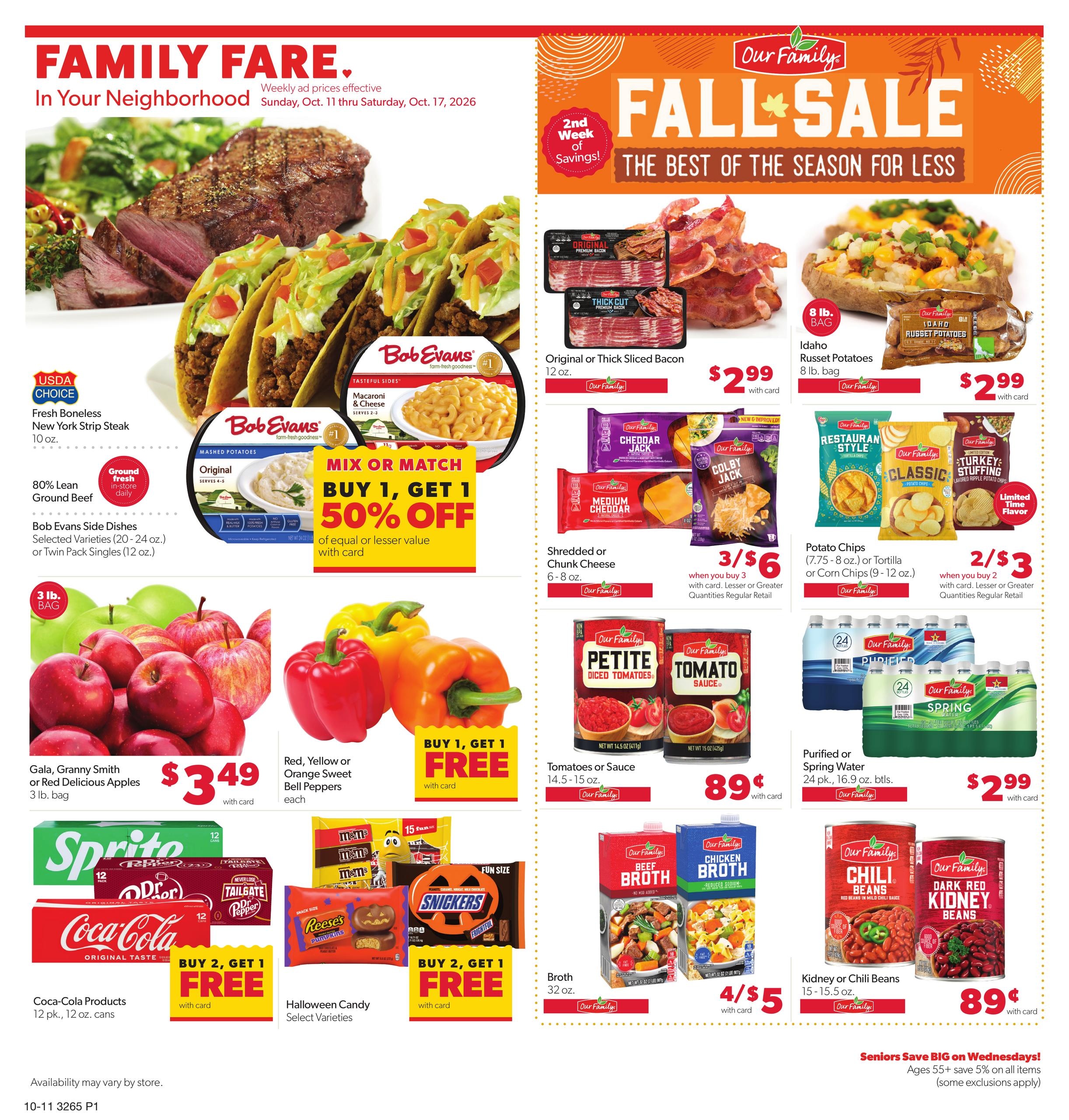 Family Fare weekly ad page 1