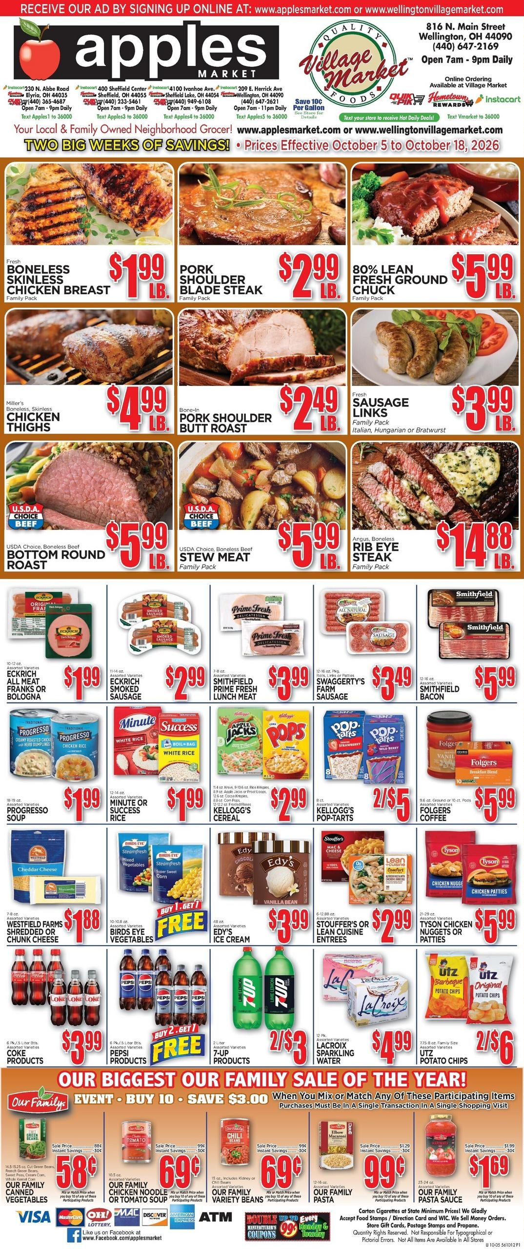 Apples Market weekly ad page 1