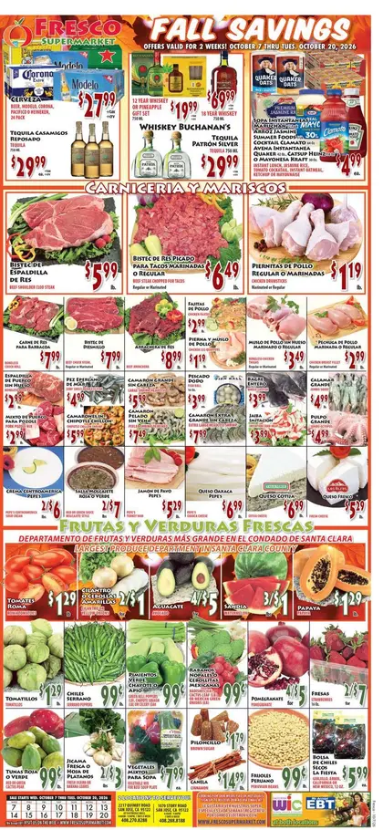 Fresco Supermarket Indexed Weekly