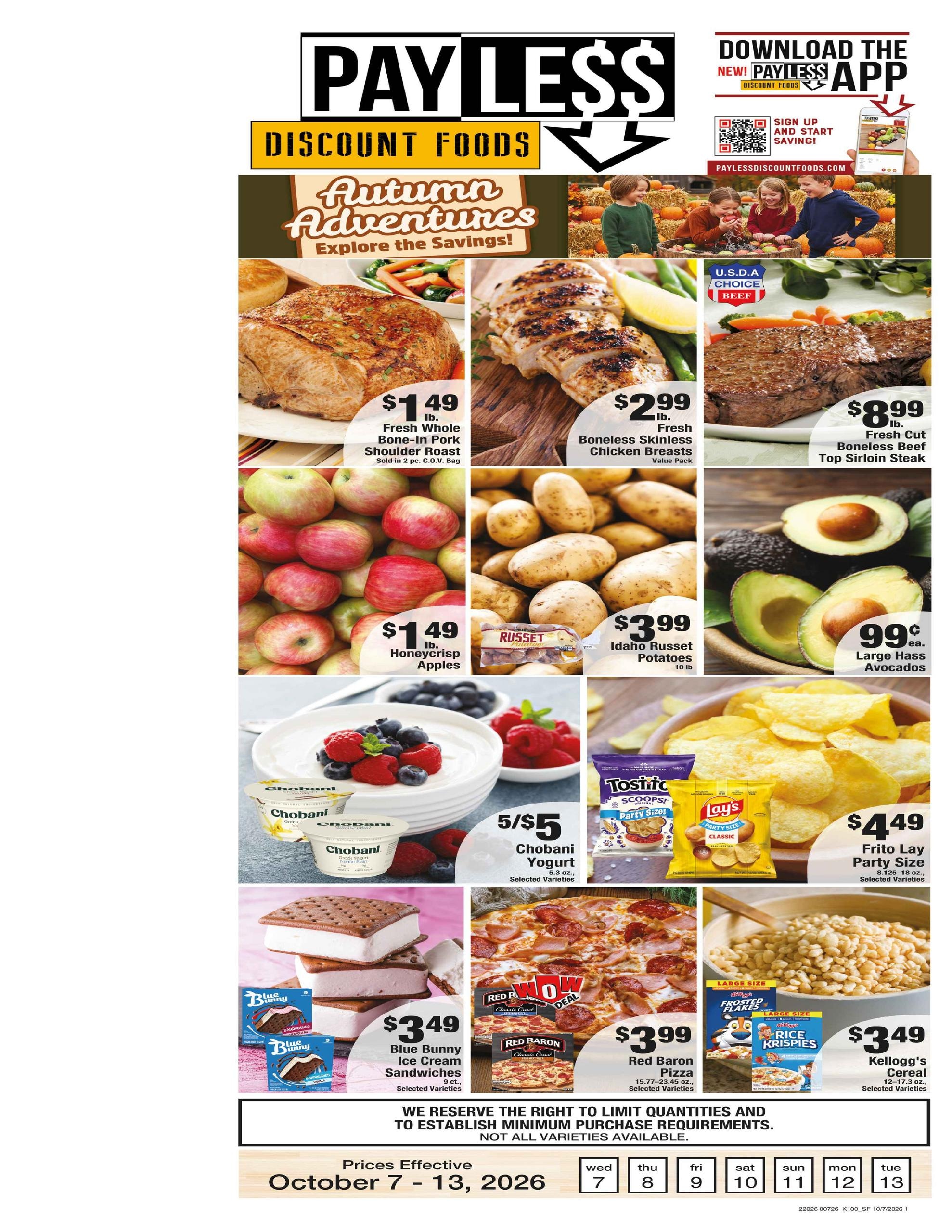 Payless Discount Foods weekly ad page 1