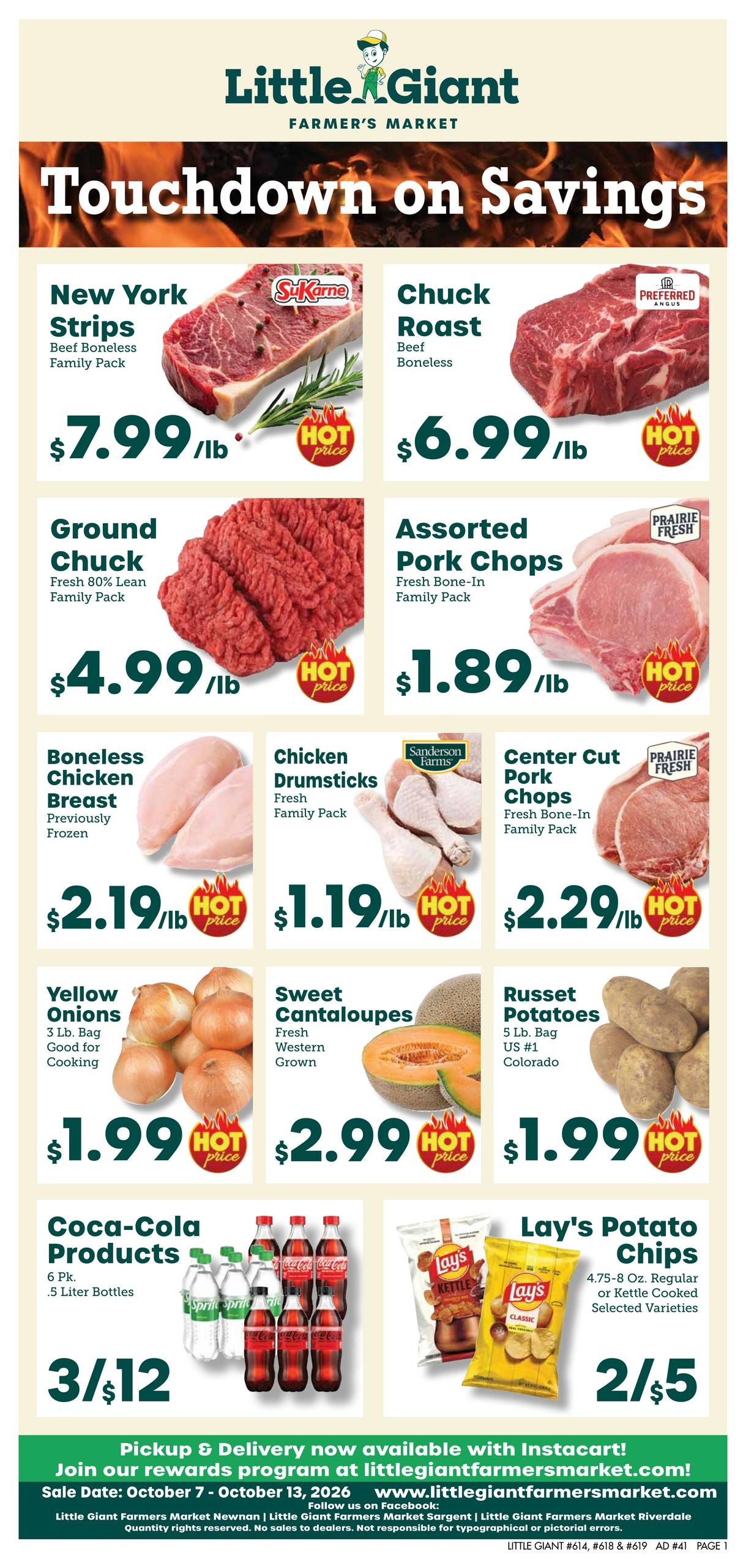 Little Giant weekly ad page 1