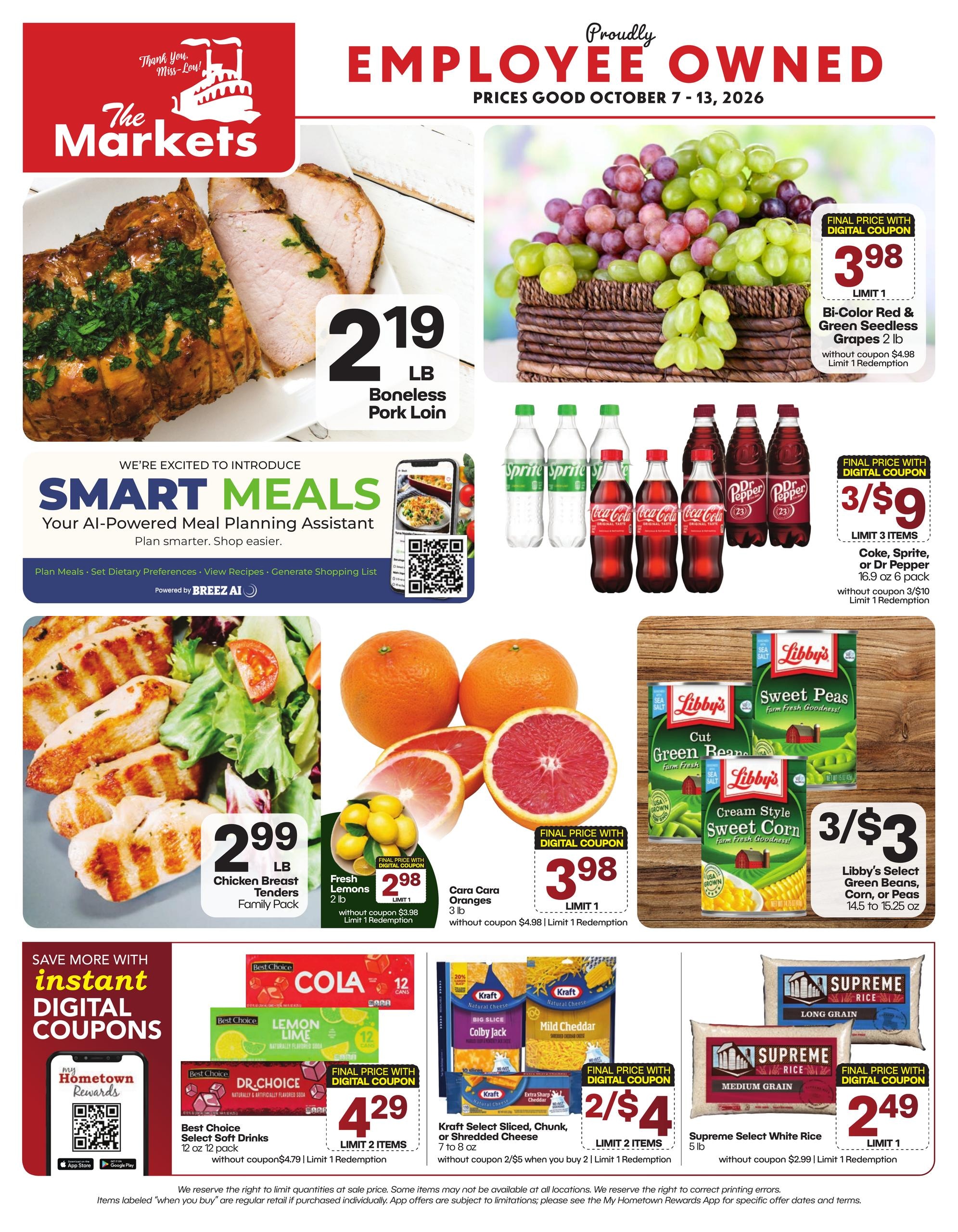 The Markets weekly ad page 1