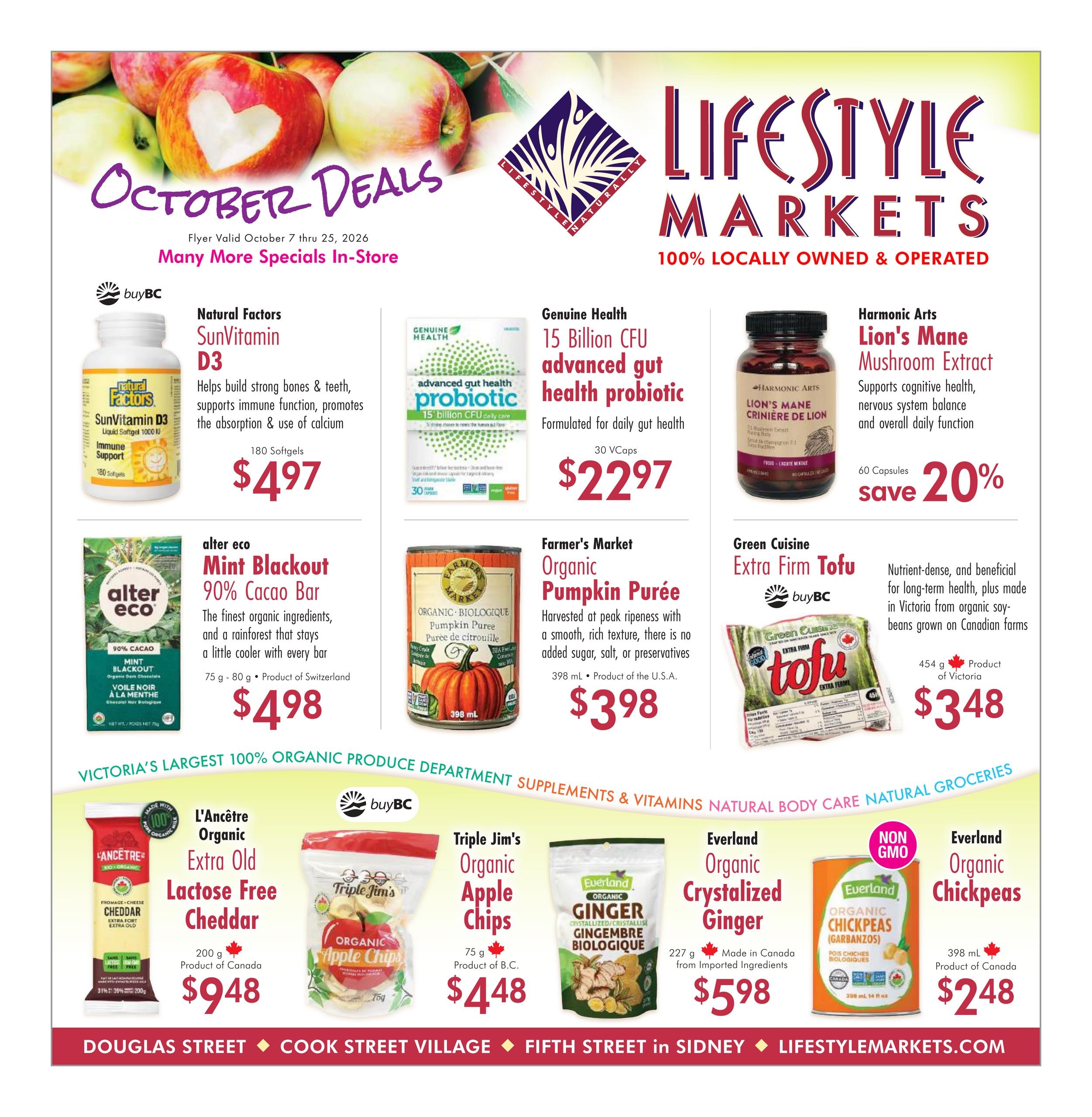 Lifestyle Markets flyer page 1