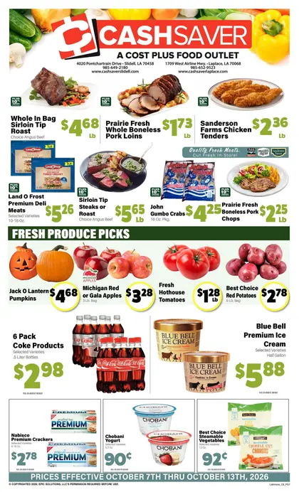 Cash Saver Slidell Indexed Weekly