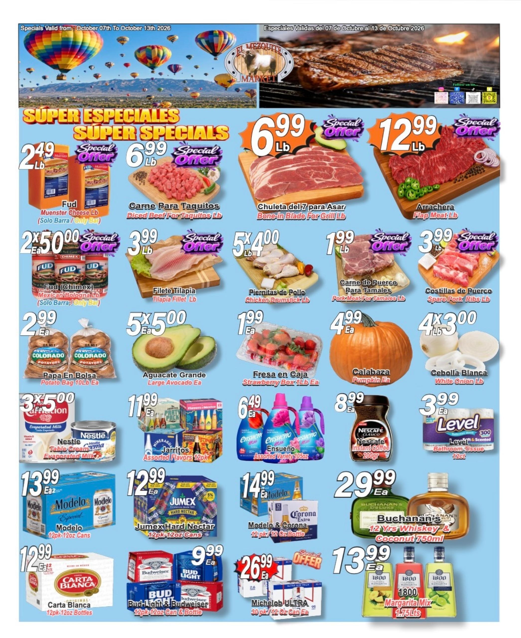 El Mezquite Market weekly ad page 1