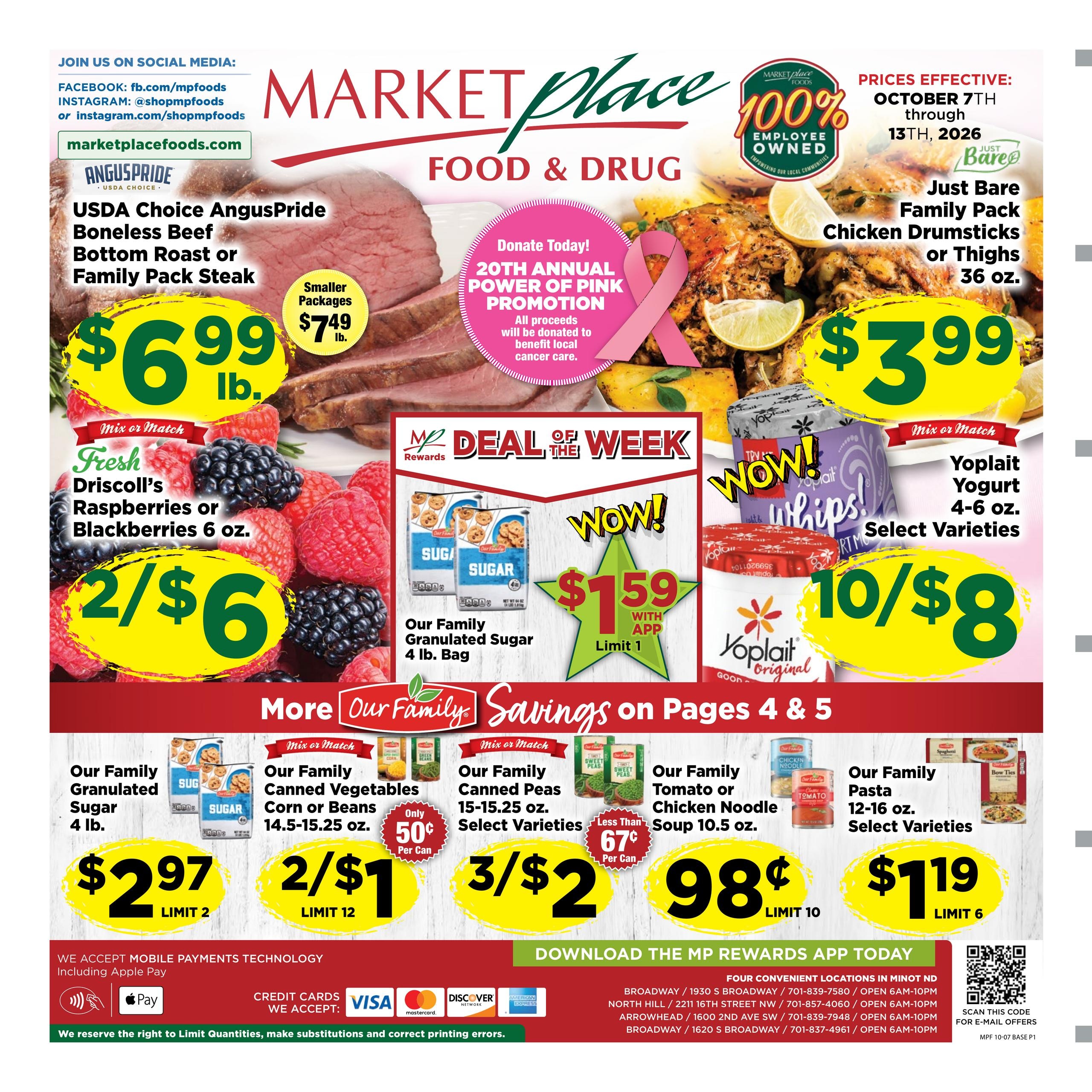 Marketplace Foods weekly ad page 1