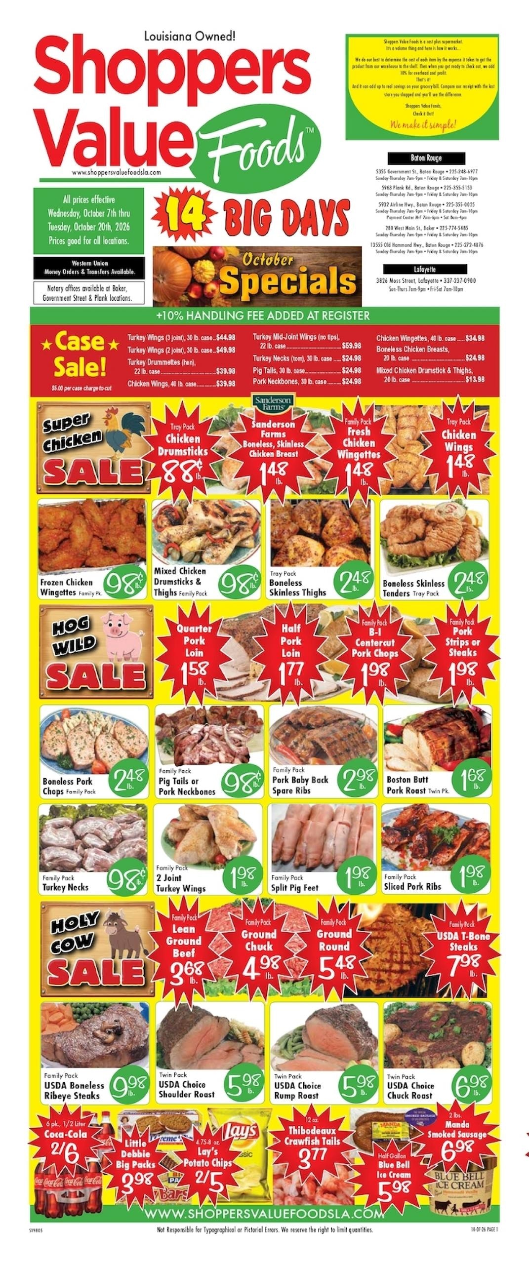 Shoppers Value Foods LA weekly ad page 1