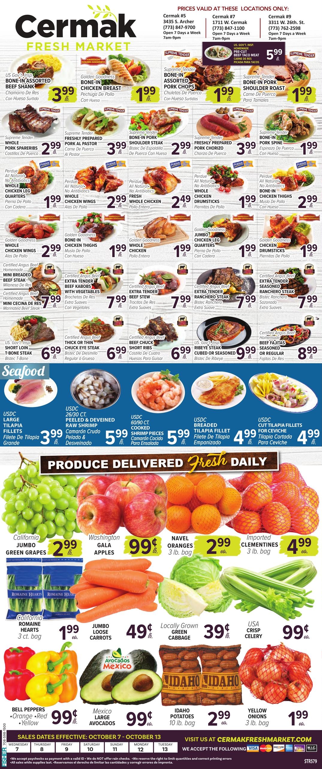 Cermak Fresh Market weekly ad page 1