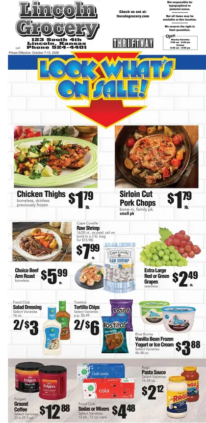 Lincoln Grocery Indexed Weekly