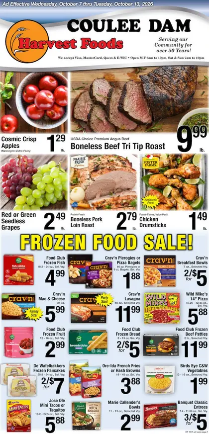 Harvest Foods Indexed Weekly