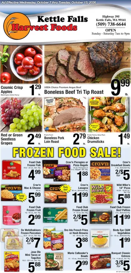 Harvest Foods Indexed Weekly