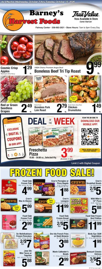 Harvest Foods Indexed Weekly