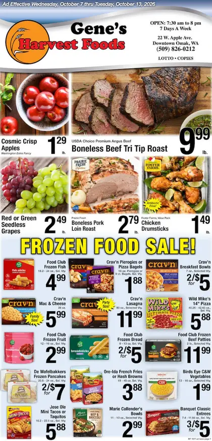 Harvest Foods Indexed Weekly