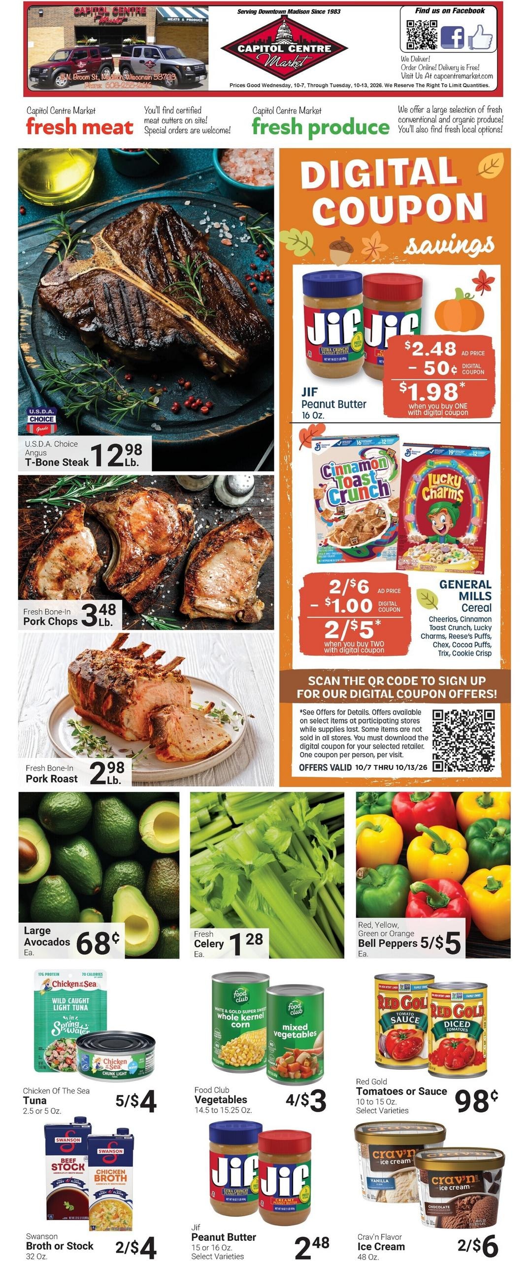 Capitol Centre Foods weekly ad page 1