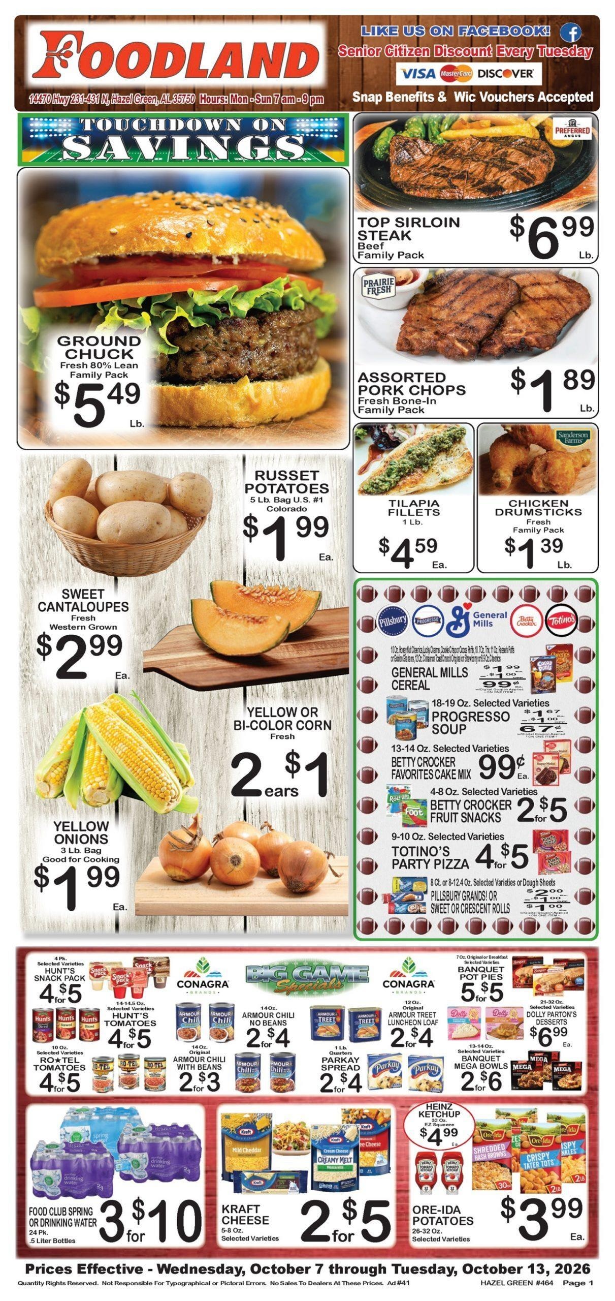 Foodland Grocery weekly ad page 1