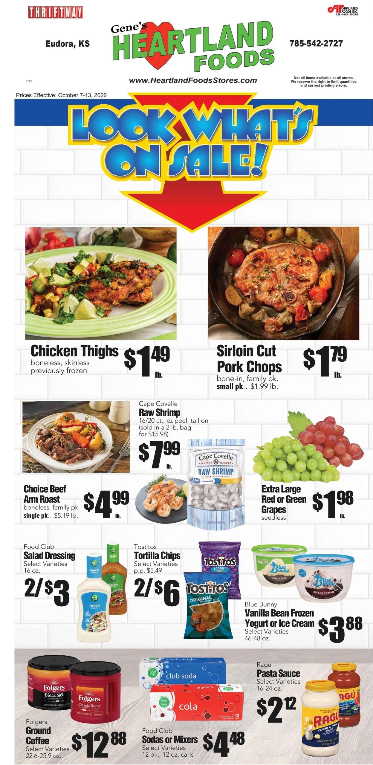 Gene's Heartland Foods USA weekly ad page 1