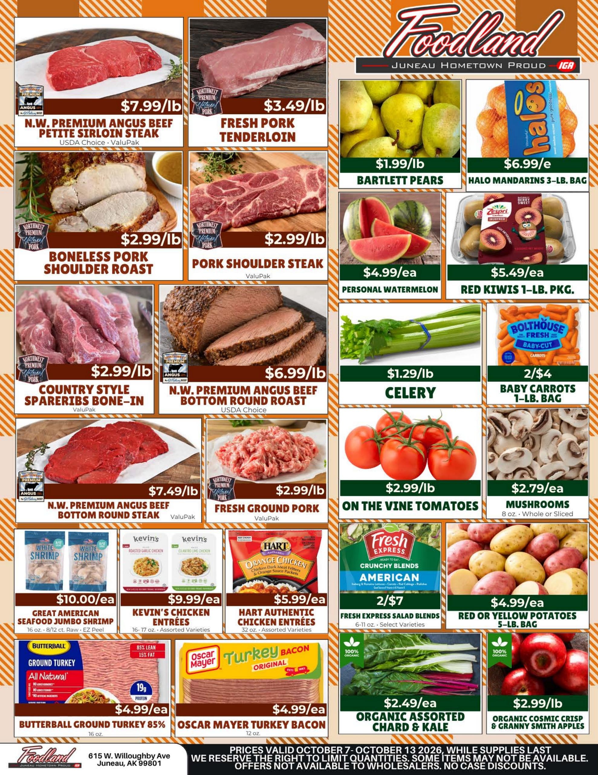Juneau Foodland IGA weekly ad page 1