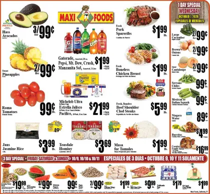 Maxi Foods Markets Indexed Weekly