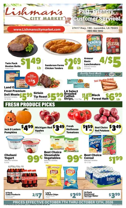 Lishman's City Market Indexed Weekly