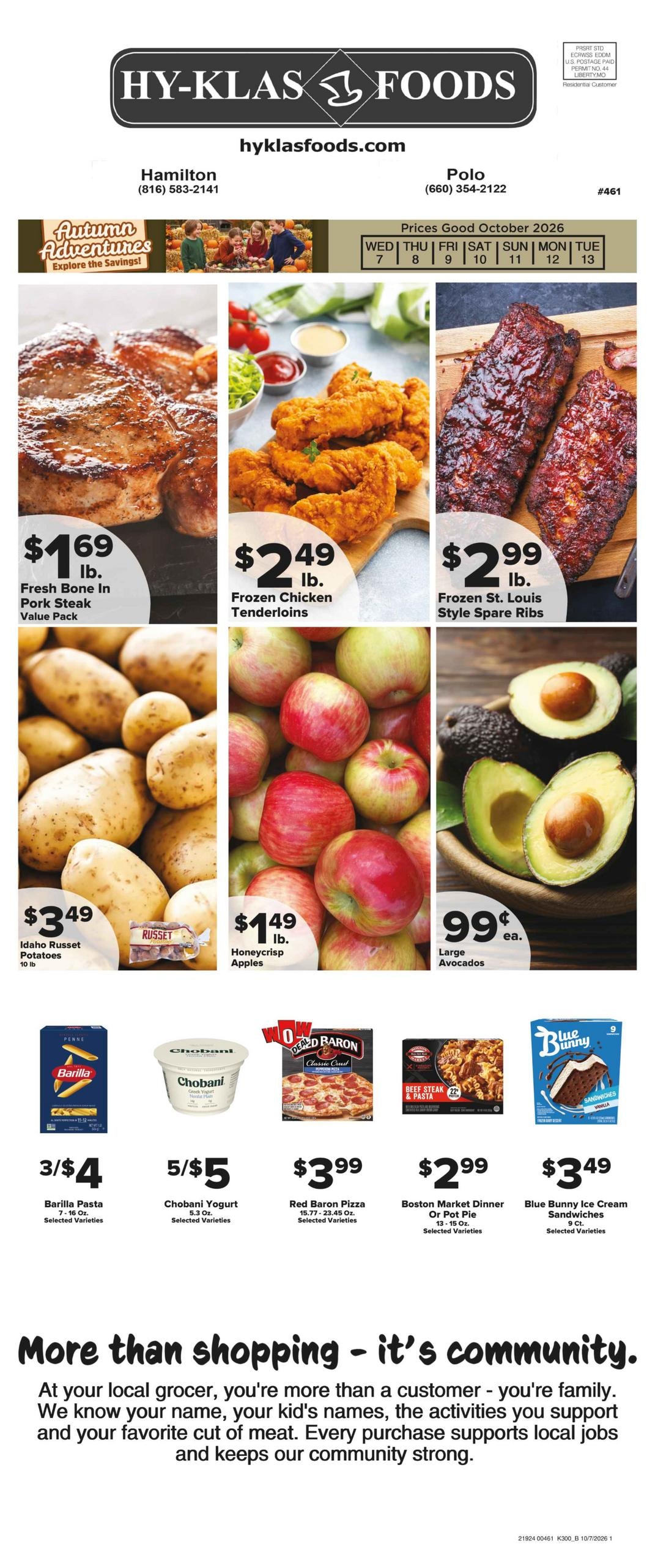 Hy-Klas Foods weekly ad page 1