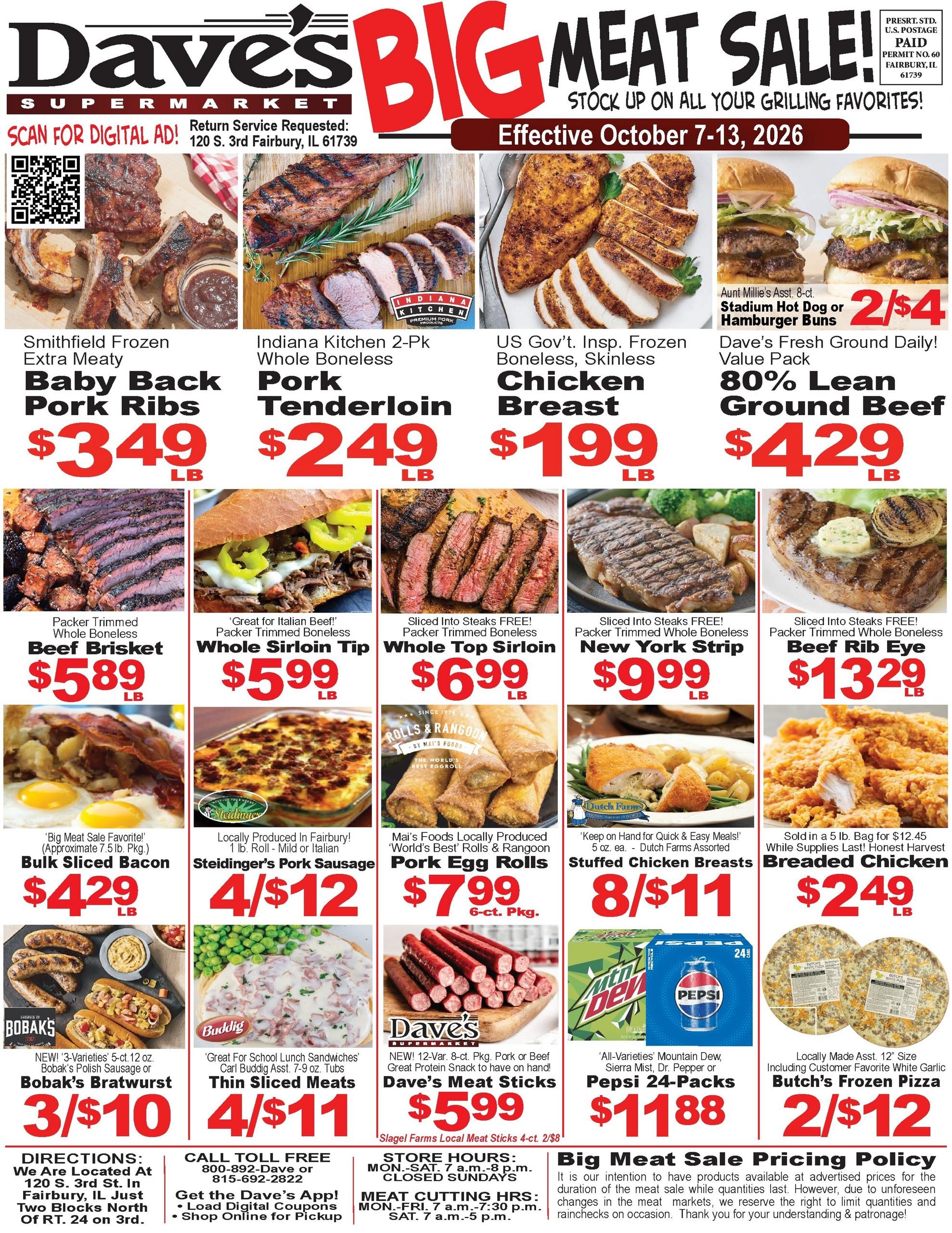 Dave's Supermarket weekly ad page 1