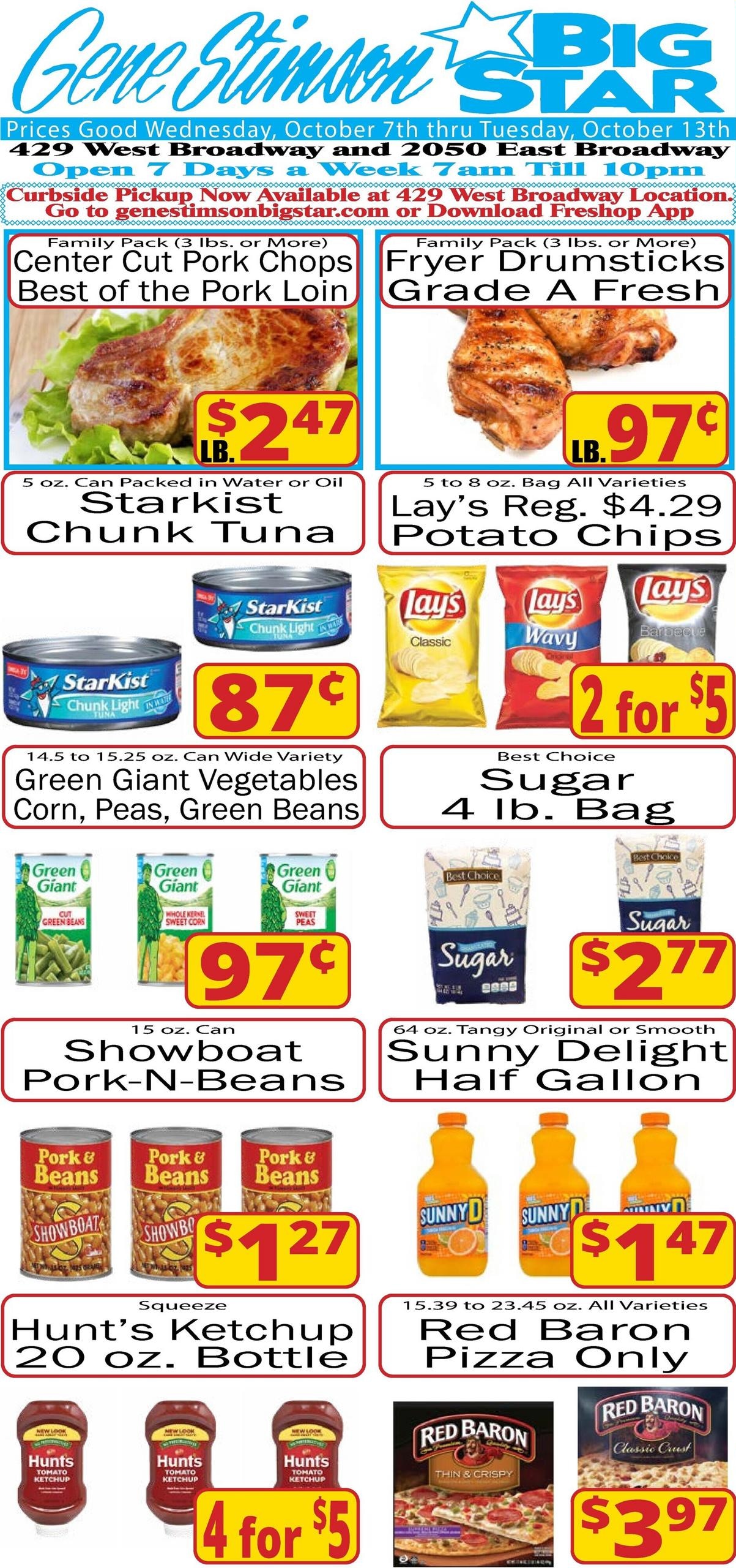 Gene Stimson Big Star weekly ad page 1