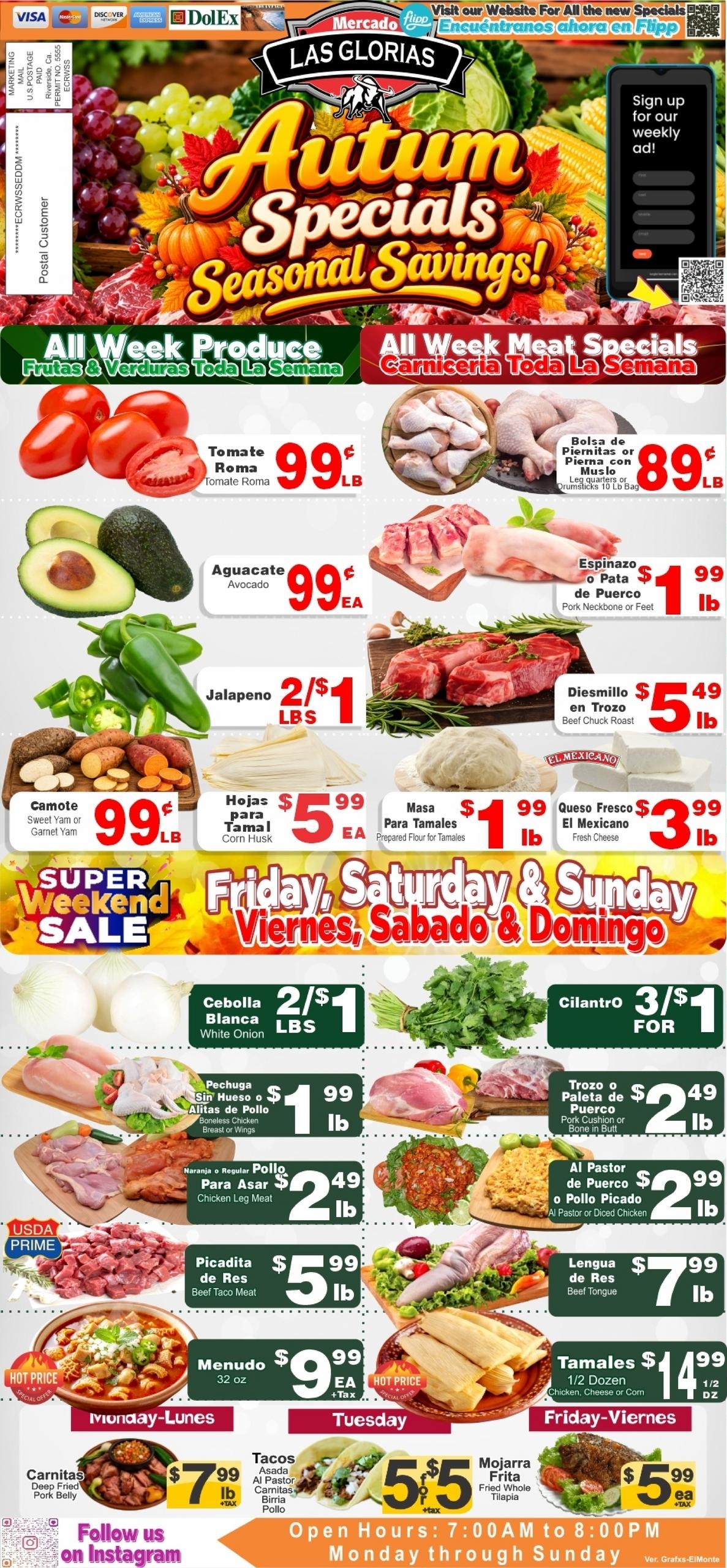 Mercado Las Glorias weekly ad page 1