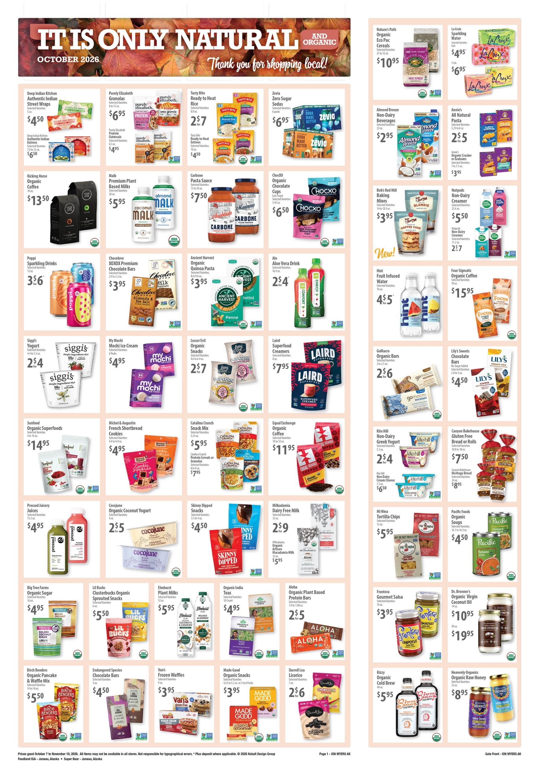 Pound IGA weekly ad page 1