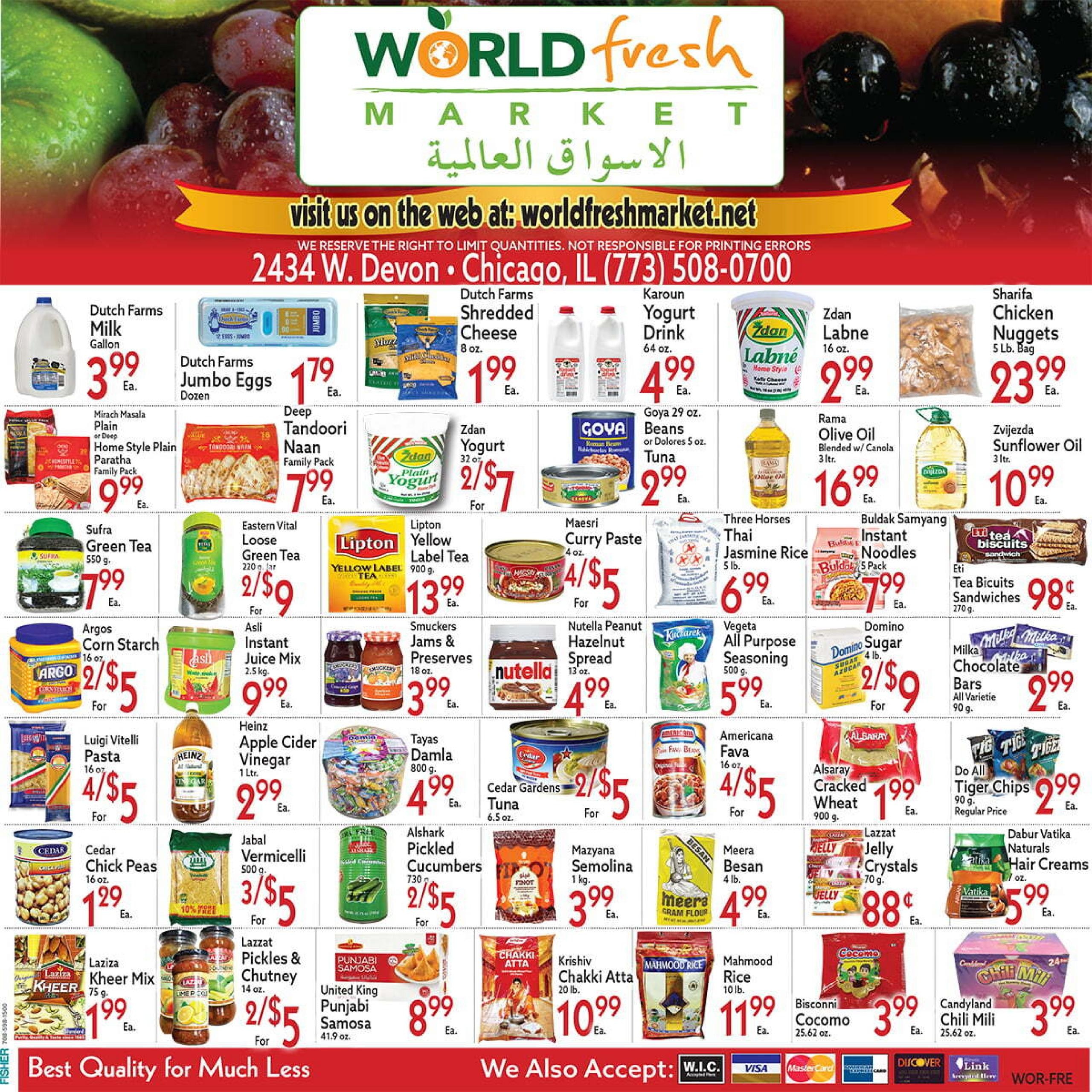 World Fresh Market weekly ad page 1