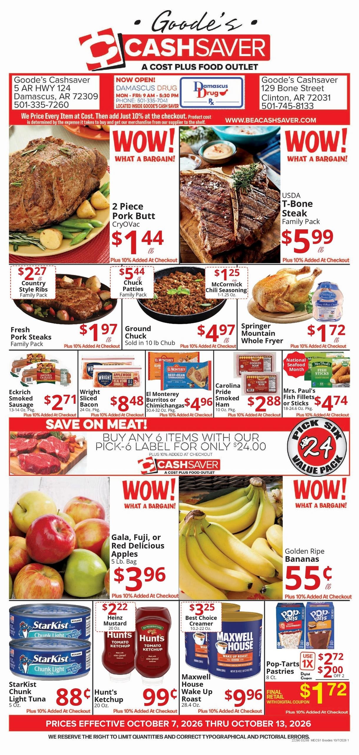 Goode's Cash Saver weekly ad page 1