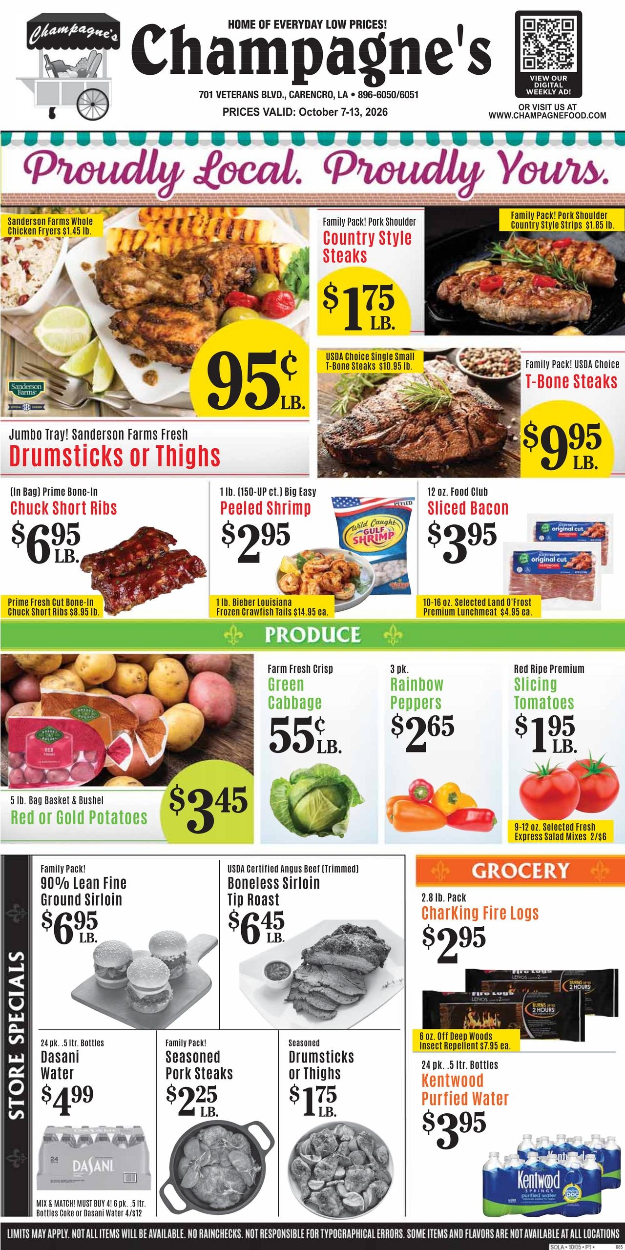 Champagne’s Market weekly ad page 1