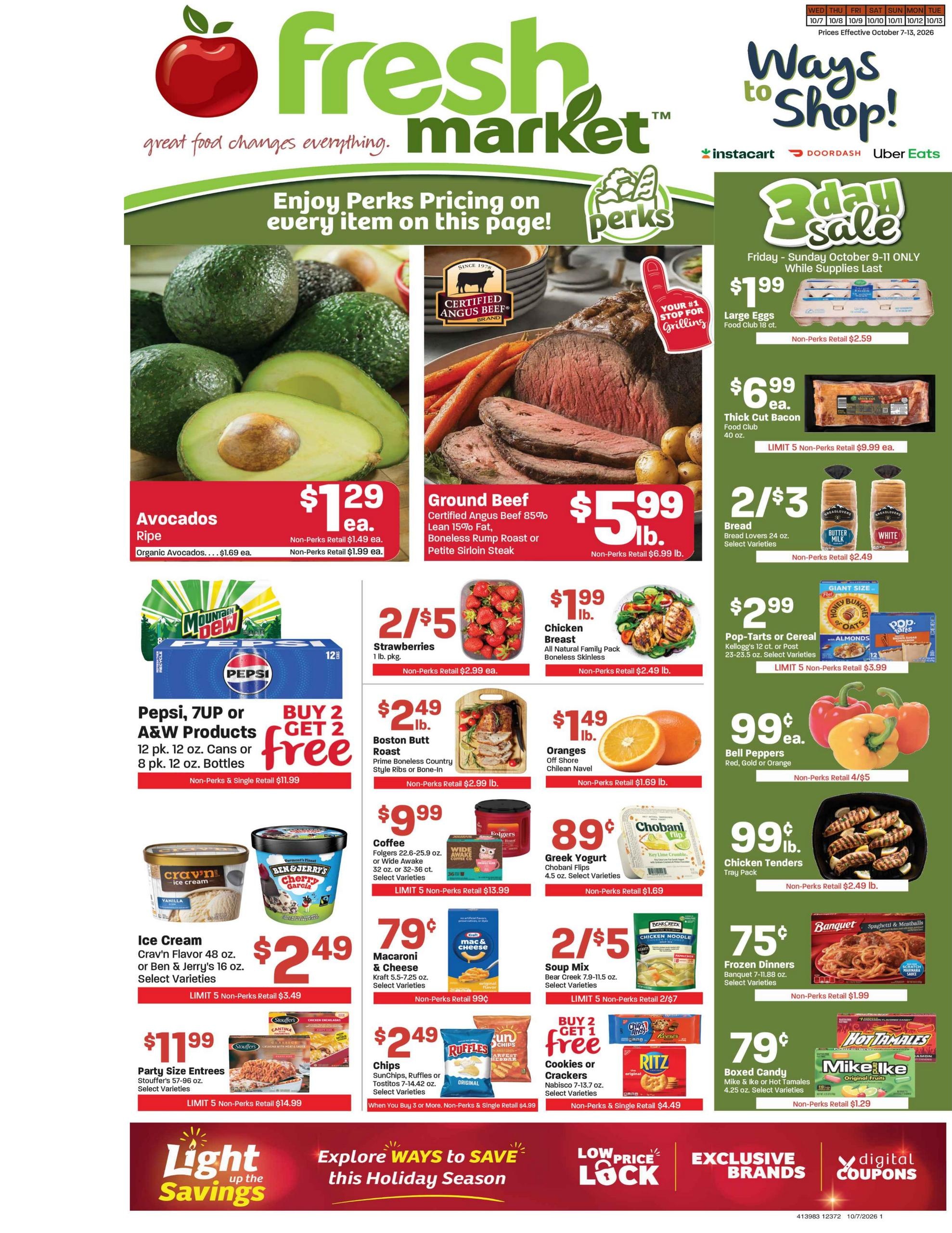 Fresh Market weekly ad page 1