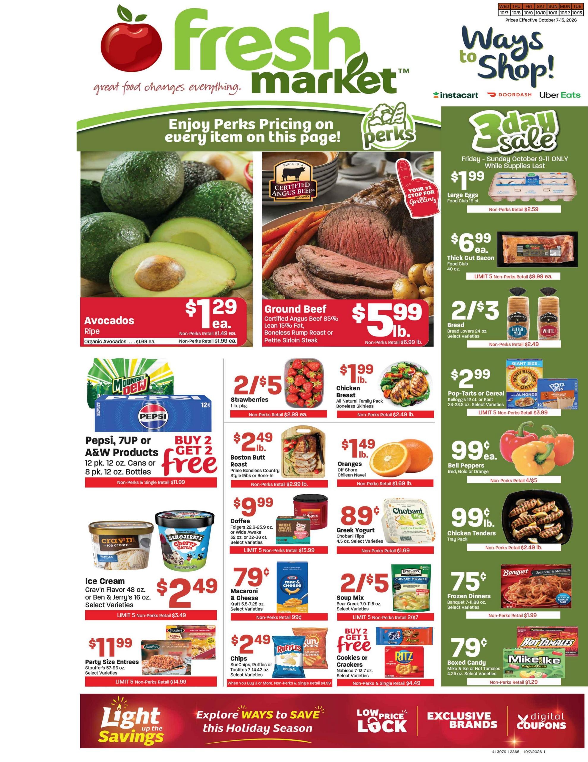 Fresh Market weekly ad page 1