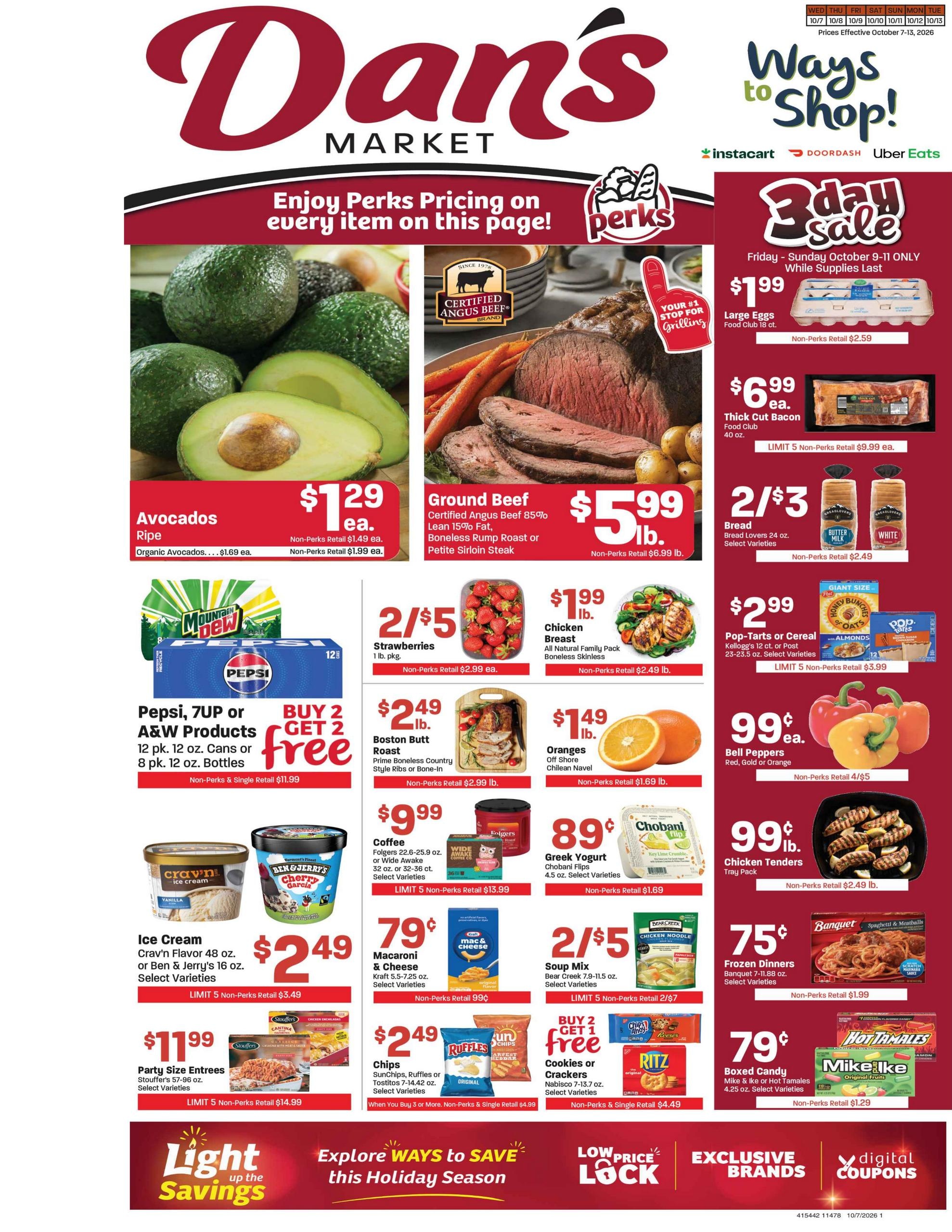 Dan's Fresh Market weekly ad page 1