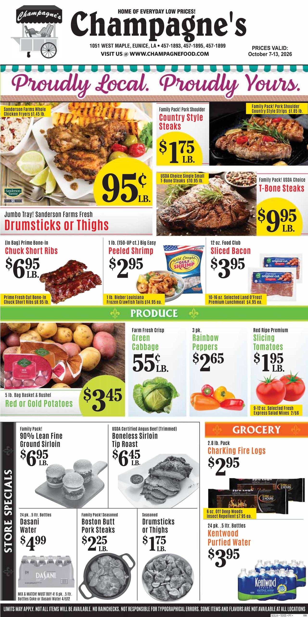 Champagne’s Market weekly ad page 1