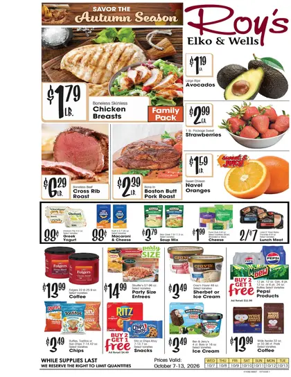 Roy's Fresh Meat and Produce Weekly