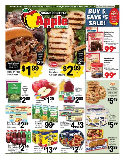 Grand Central Apple Market Indexed Weekly