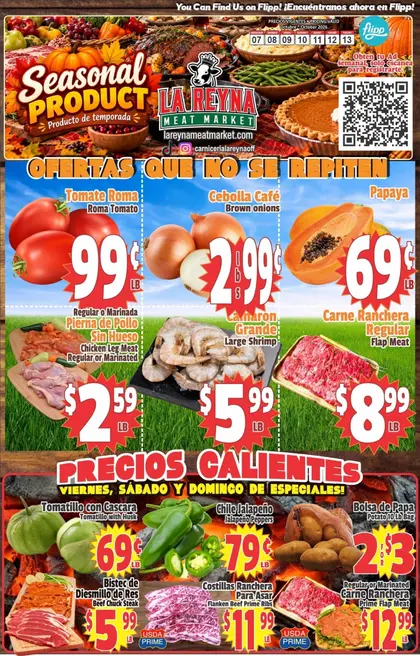 La Reyna Meat Market Indexed Weekly